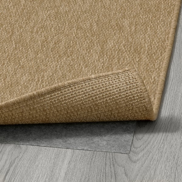 LÄTTBETONG Runner, flatwoven, beige/light brown, 2 ' 7 "x8 ' 2 "