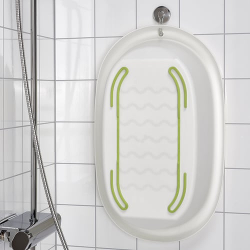 LÄTTSAM baby bath, white/green IKEA
