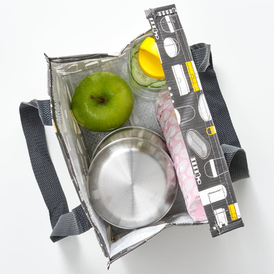 LÄTTUGGAD Snack container, set of 2, stainless steel IKEA