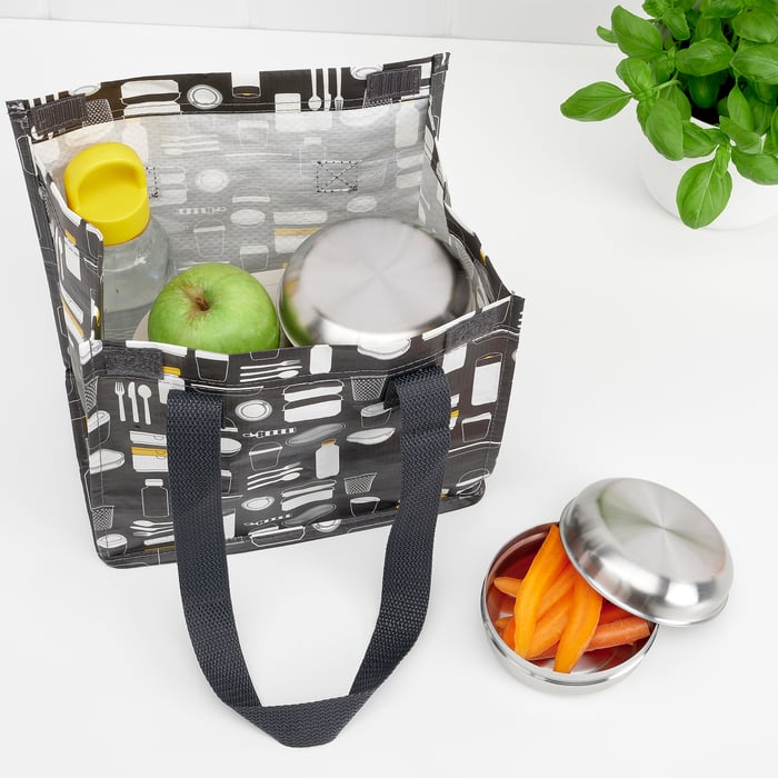 LÄTTUGGAD Snack container, set of 2, stainless steel IKEA