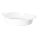 LÄTTVIKTIG Baking dish, white, 12x7 "