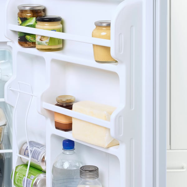 LAGAN Fridge with freezer compartment, compact/white, 4.0 cu.ft