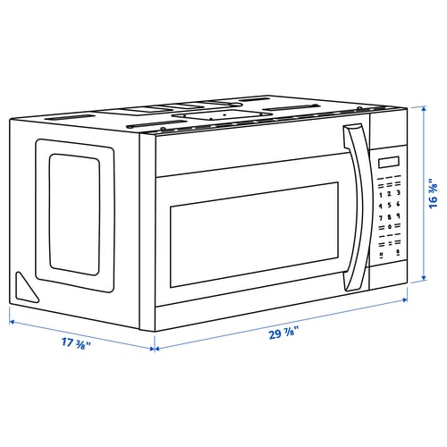 Illustration with measurements for the product: LAGAN.