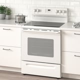 LAGAN Range with glass ceramic cooktop, white