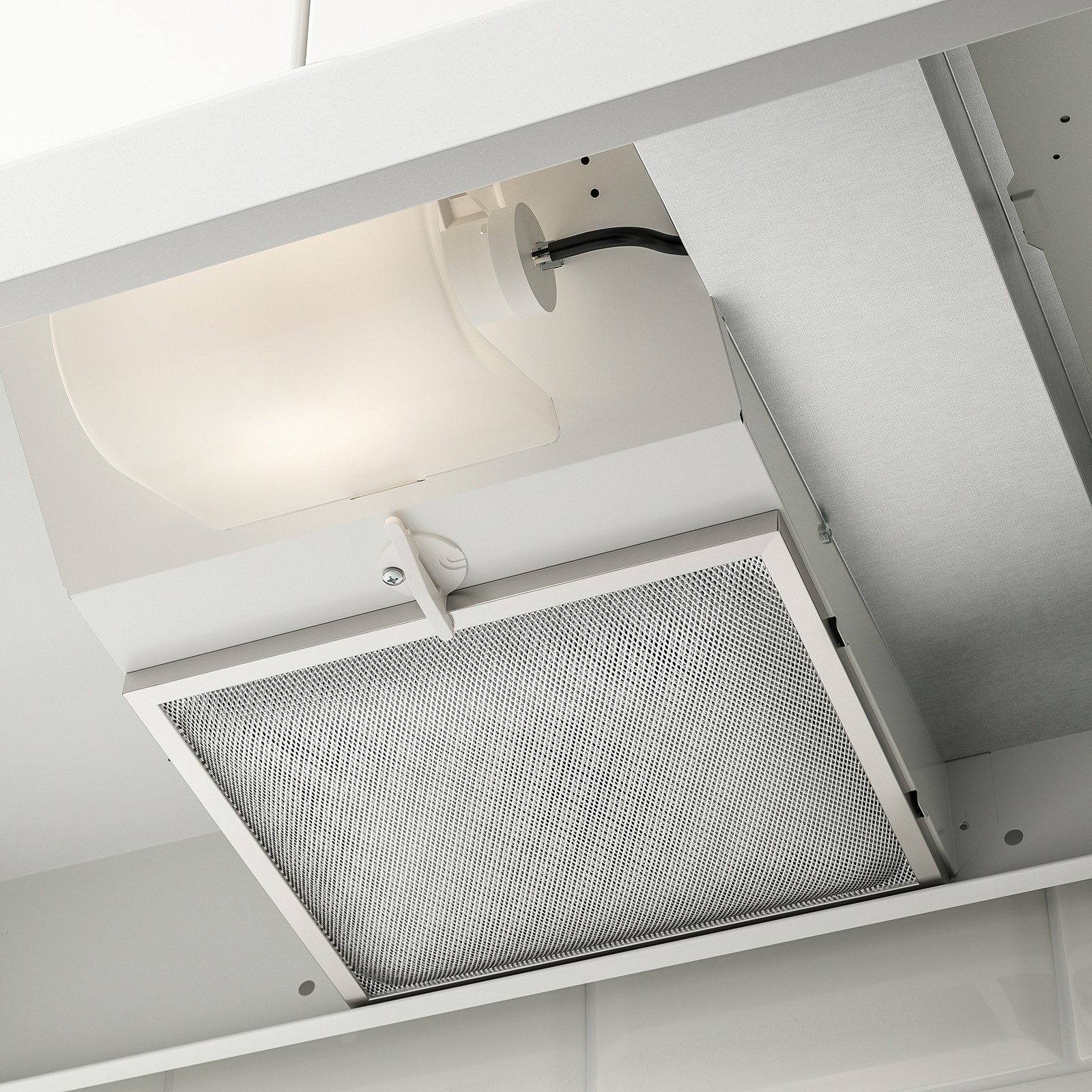 LAGAN Under extractor hood, white IKEA