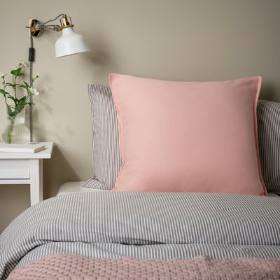 LAGERPOPPEL Cushion cover, light pink, 26x26 "