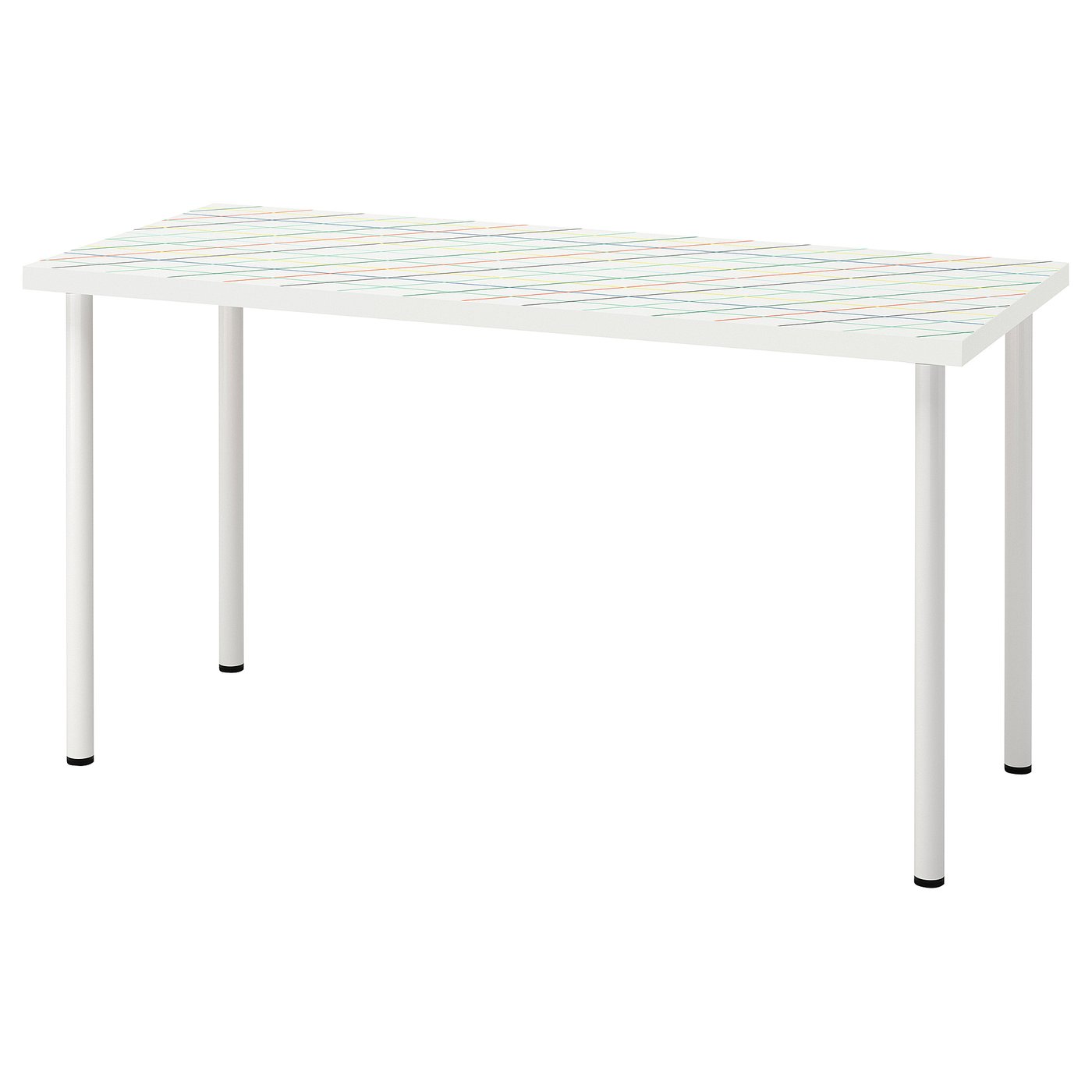 LAGKAPTEN / ADILS desk, white, 551/8x235/8