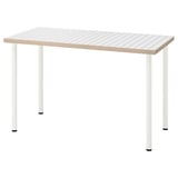 LAGKAPTEN / ADILS Desk, white anthracite/white, 47 1/4x23 5/8 "