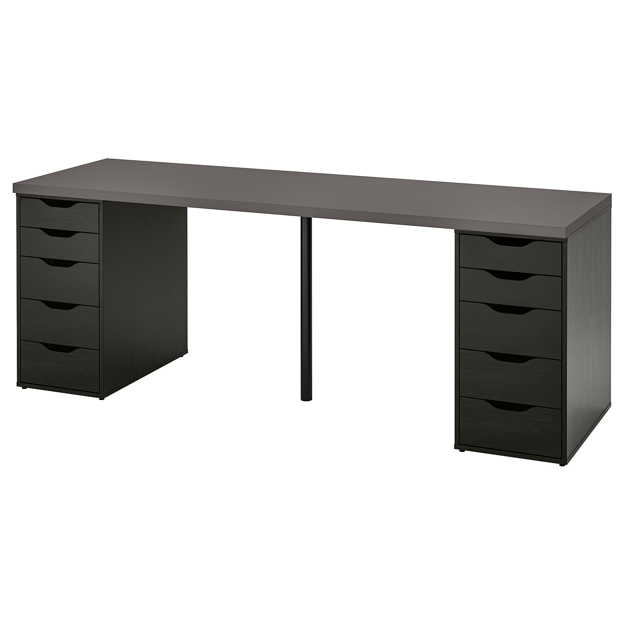 LAGKAPTEN / ALEX Desk dark gray/blackbrown IKEA