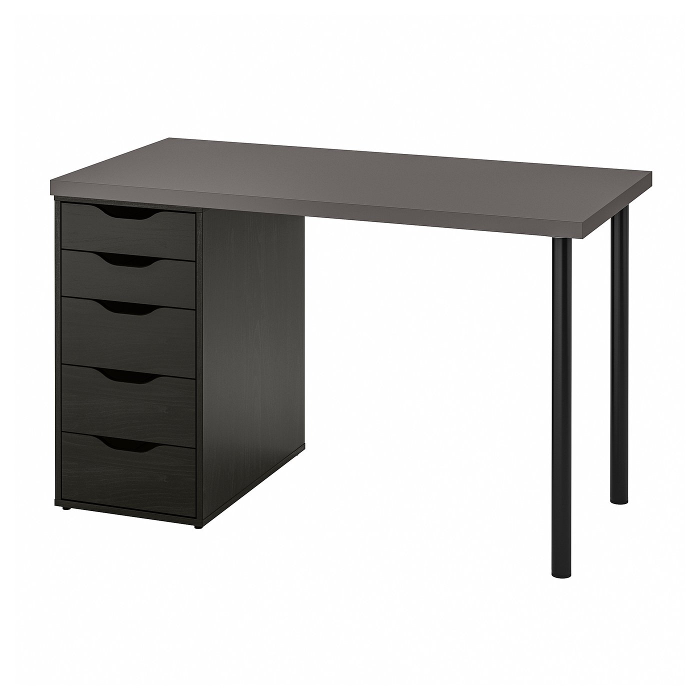 LAGKAPTEN / ALEX Desk dark gray/black IKEA