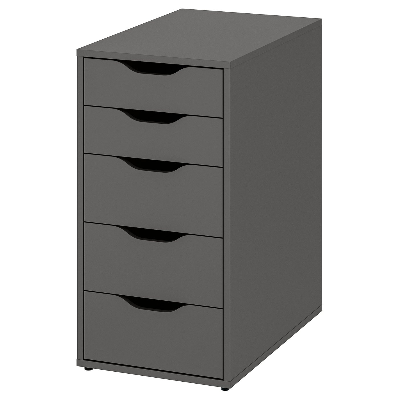 LAGKAPTEN / ALEX desk, gray/wood effect, 551/8x235/8