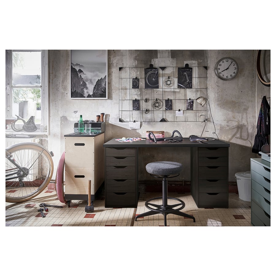 LAGKAPTEN tabletop, blackbrown, 551/8x235/8" IKEA