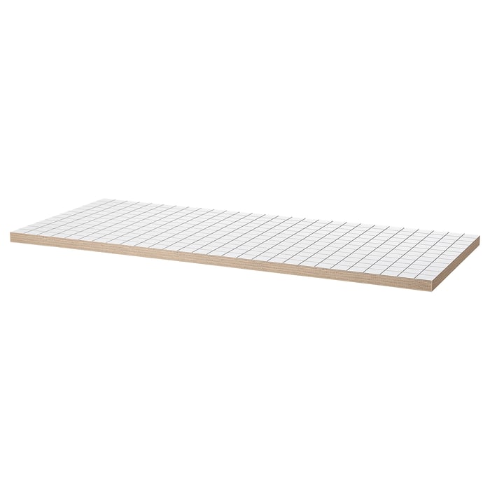 LAGKAPTEN tabletop, white/anthracite, 551/8x235/8" - IKEA