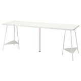 LAGKAPTEN / TILLSLAG Desk, white, 78 3/4x23 5/8 "