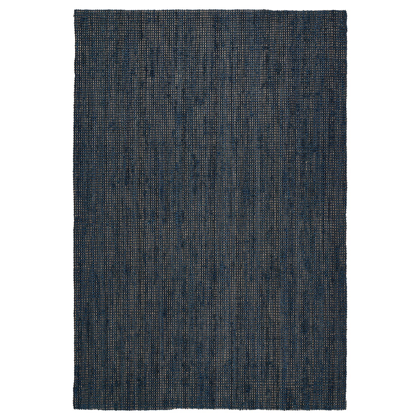 LANDBANA rug, flatwoven, dark blue, 5'3