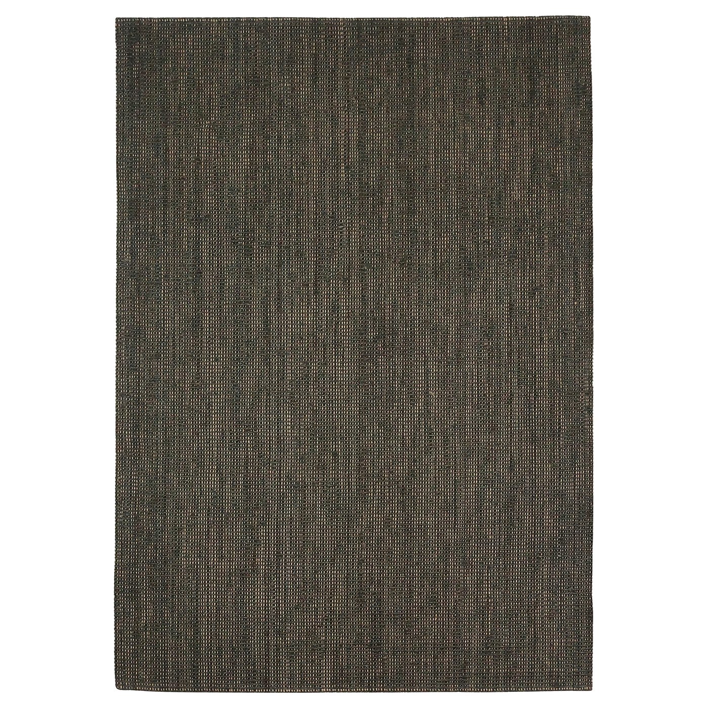 LANDBANA rug, flatwoven, dark green, 5'3