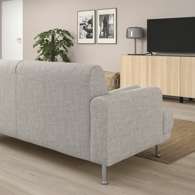 Modern living room with LÅNGARYD sofa, tv cabinet, and wall art.