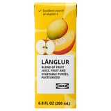 LÅNGLUR Fruit- and vegetable smoothie, yellow/added vitamin C, 7 oz