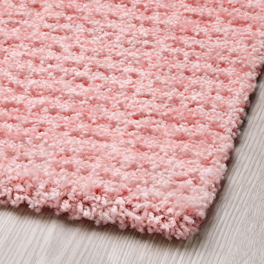 LANGSTED Rug, low pile, light pink, 2'7"x2'7" IKEA