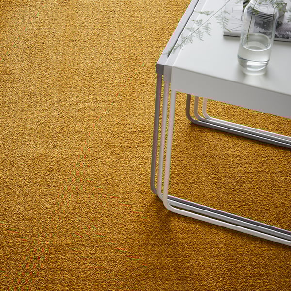 Langsted Rug Low Pile Yellow Ikea