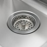 LÅNGUDDEN Double bowl top mount sink, stainless steel, 29 1/2x20 5/8 "