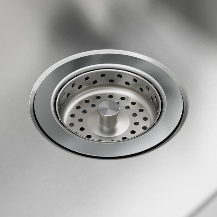 LÅNGUDDEN sink, stainless steel, 22x205/8" IKEA