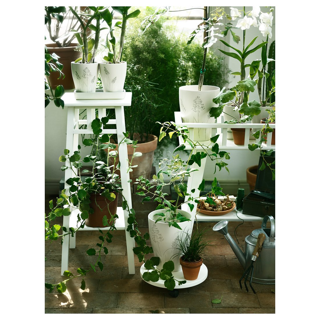 LANTLIV Plant stand, white, Length 12 ½" IKEA
