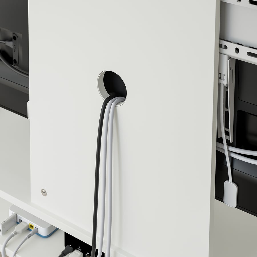 LAPPLAND TV storage unit, white, 72x153/8x577/8" IKEA