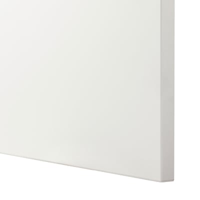 White minimalist drawer front, smooth surface, part of LAPPVIKEN series.