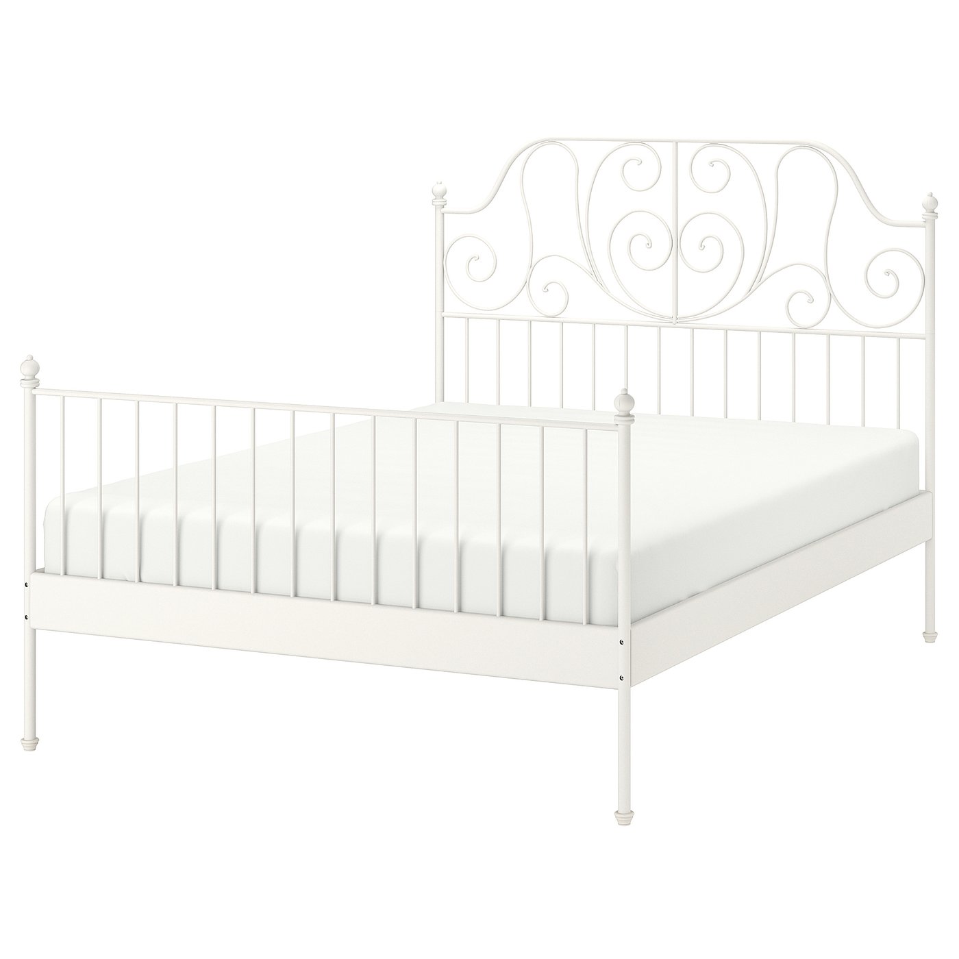 LEIRVIK Bed Frame White Lur y Full IKEA