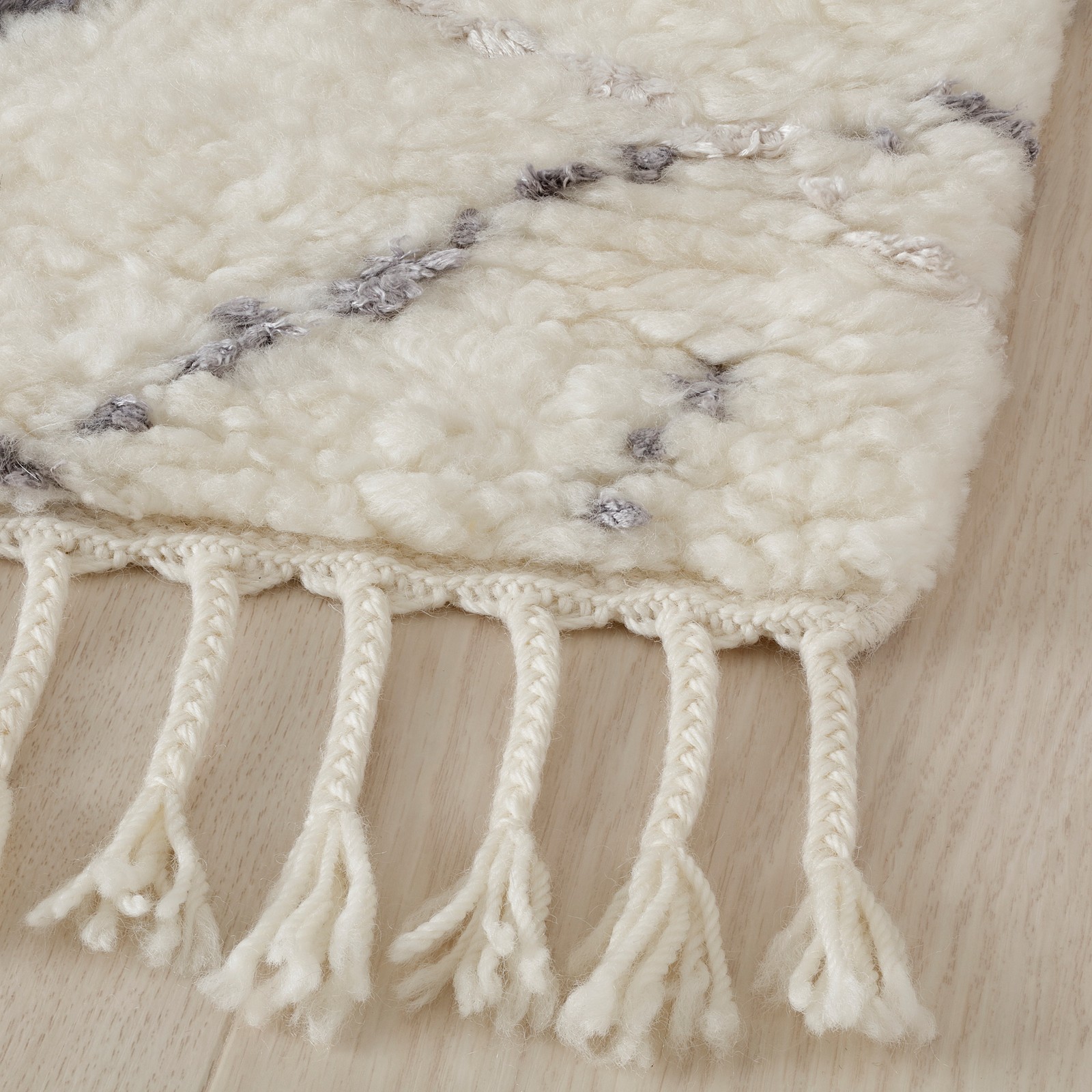 LEJBÖLLE Rug, high pile, offwhite, 5'3"x7'7" IKEA