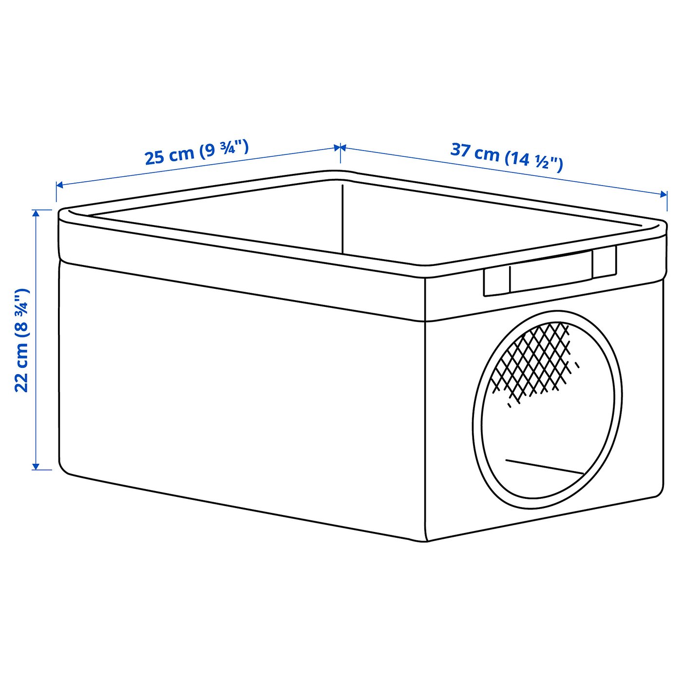 LEN Hanging storage, dotted/light gray, 17 ¾x25 ¼ - IKEA