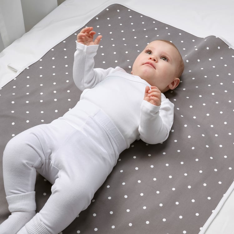 LEN changing pad, dotted/gray, 353/8x271/2" IKEA