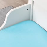 LEN Fitted sheet, blue, 38x47 "