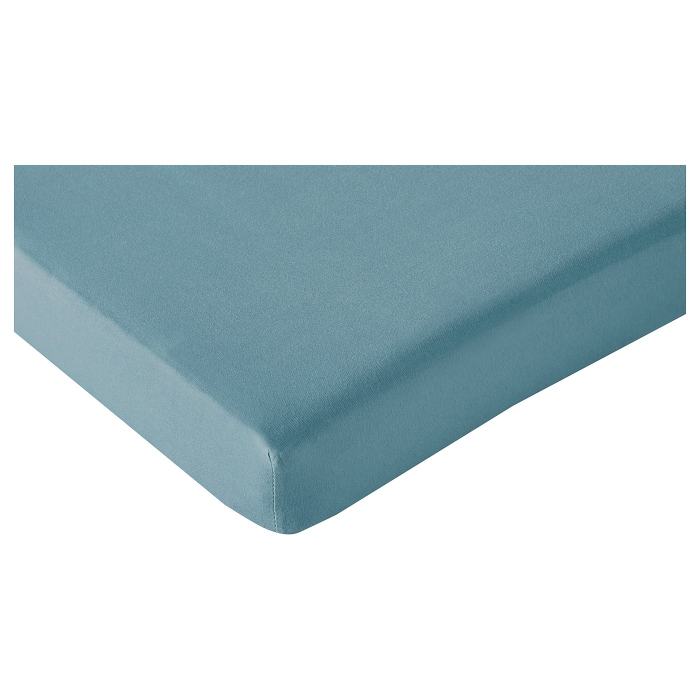 LEN Fitted sheet f/extend bed, set of 2, turquoise IKEA