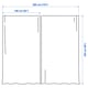 Elelets LENDA curtains with tie-backs, 1 pair, off-white/with eyelets, 55x98 ...