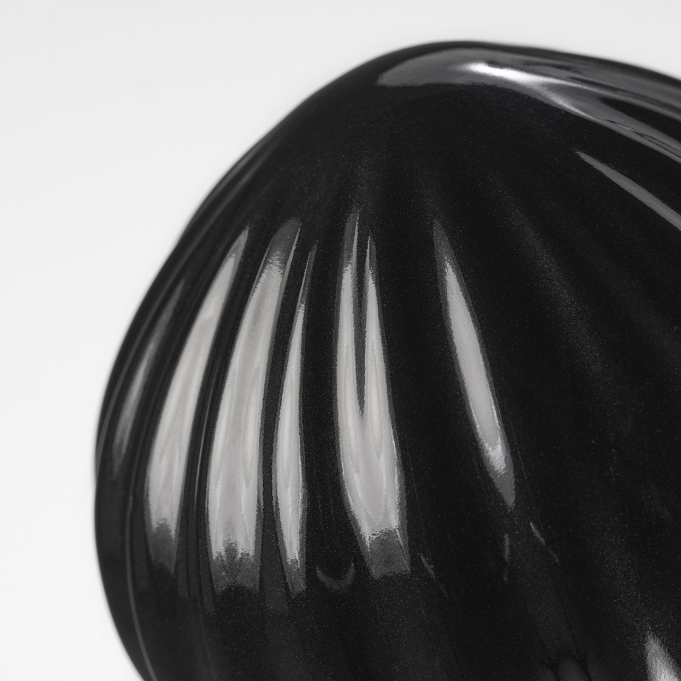 Finials, 1 pair, black/ceramic 5