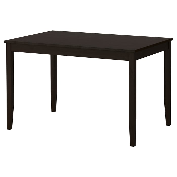 LERHAMN Table, blackbrown, 461/2x291/8" IKEA