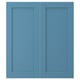 LERHYTTAN 2-p door/corner base cabinet set, blue, 13x30 "