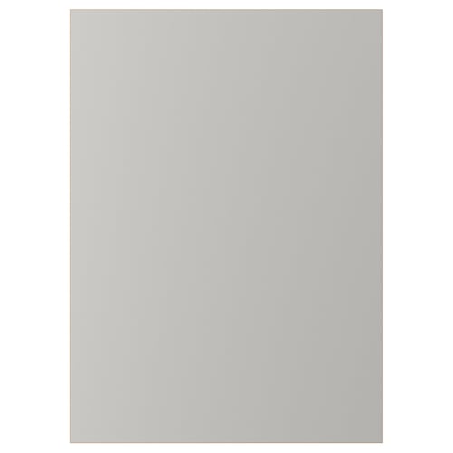 LERHYTTAN: light grey kitchen cabinet, classic design, solid wood frame, bevelled edges, veneer panel.