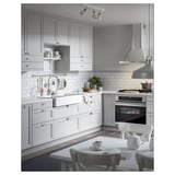 LERHYTTAN Cover panel, light gray, 15x41 3/4 "