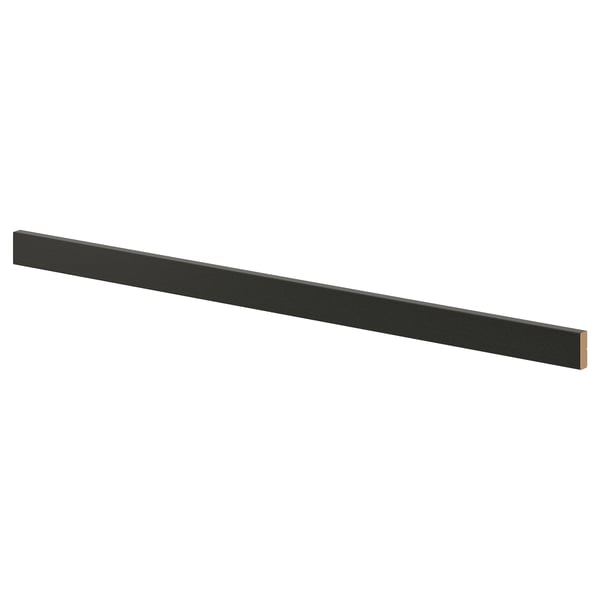 LERHYTTAN Decorative toekick, black stained, 87 "