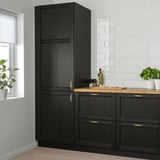LERHYTTAN Door, black stained, 15x30 "
