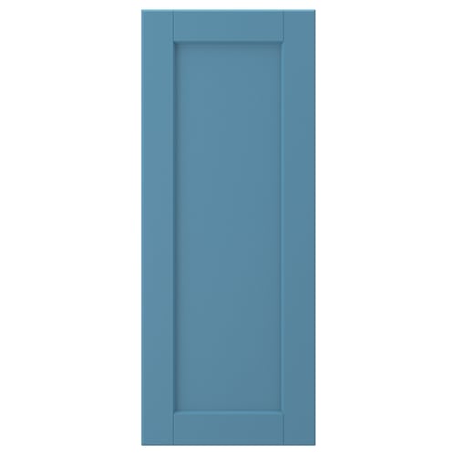 LERHYTTAN blue wooden cabinet door with simple panel design.