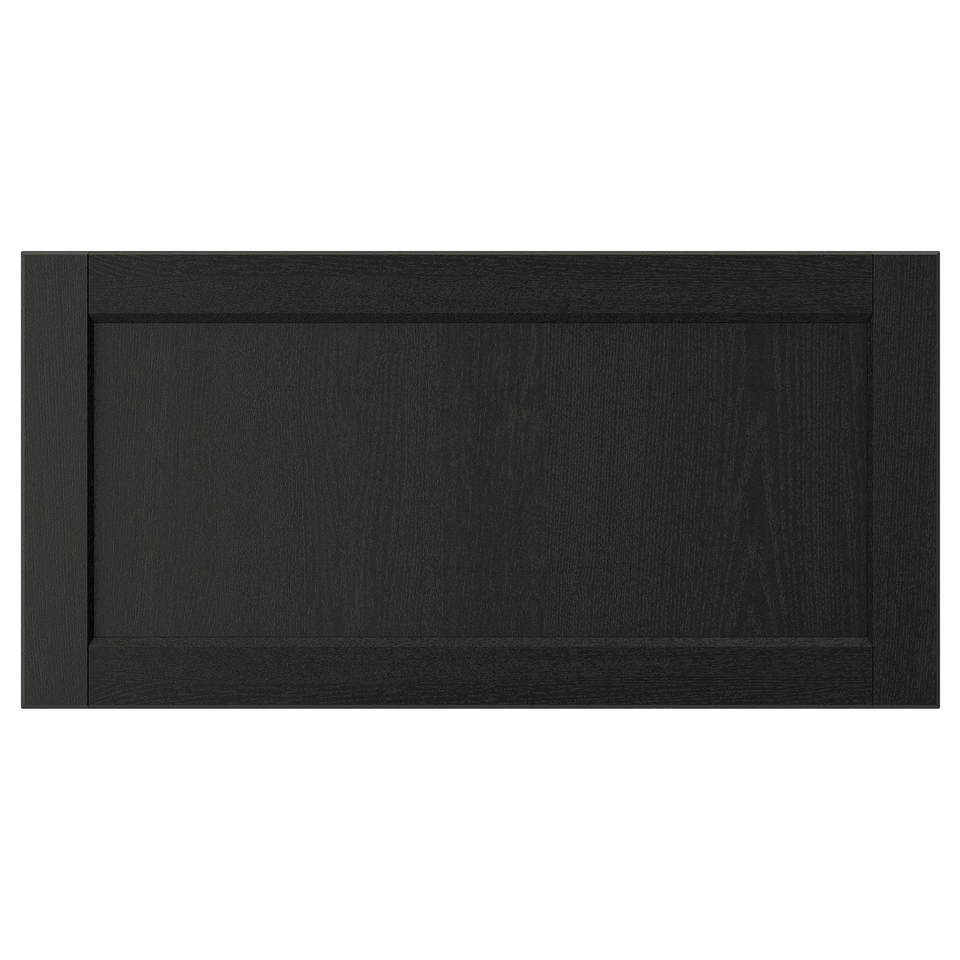 LERHYTTAN drawer front, black stained, 30x15
