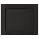 LERHYTTAN Drawer front, black stained, 18x15 "