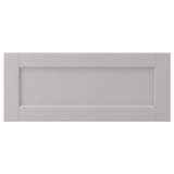 LERHYTTAN Drawer front, light gray, 24x10 "