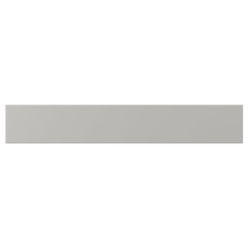LERHYTTAN light grey kitchen cabinet, solid wood with bevelled edges.