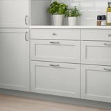LERHYTTAN Drawer front, light gray, 24x5 "