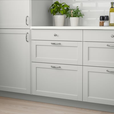 LERHYTTAN Drawer front, light gray, 24x15 "